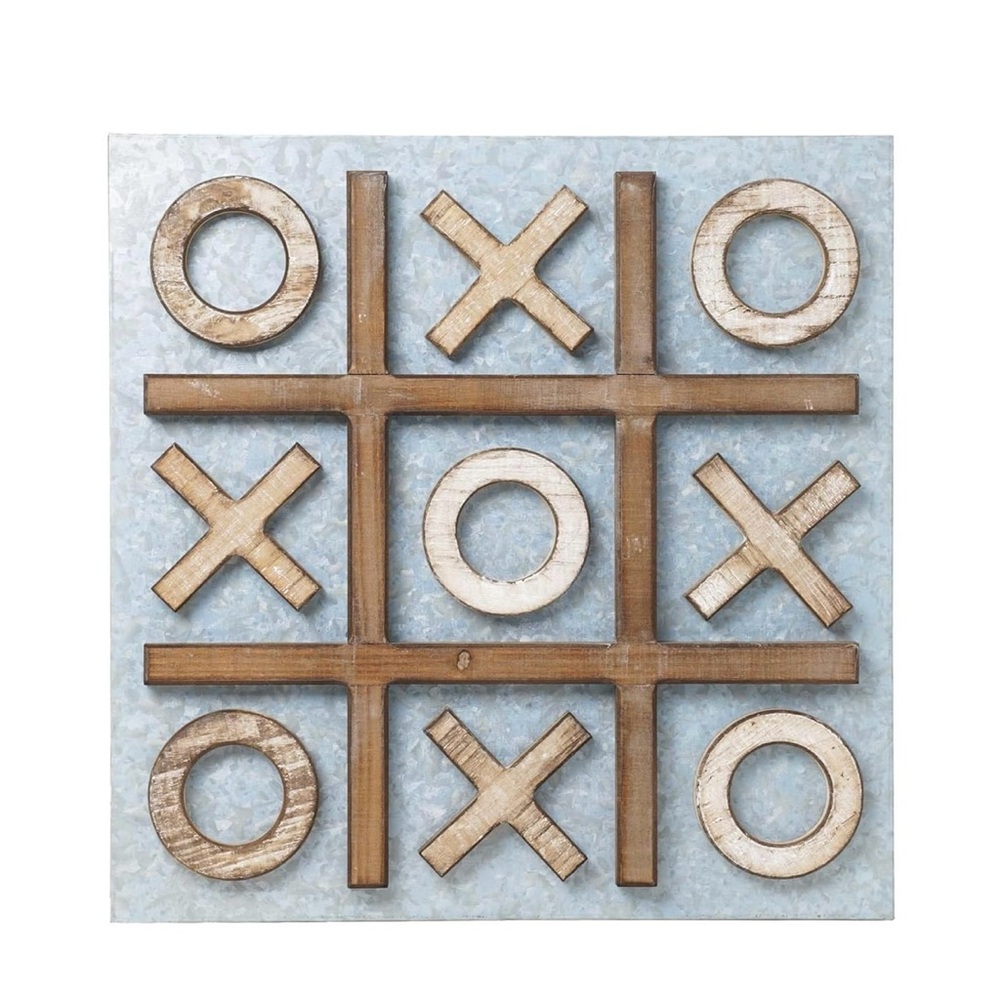 NWT Magnetic Tic Tac Toe Board(metal board with wood pieces). - Picture 10 of 10